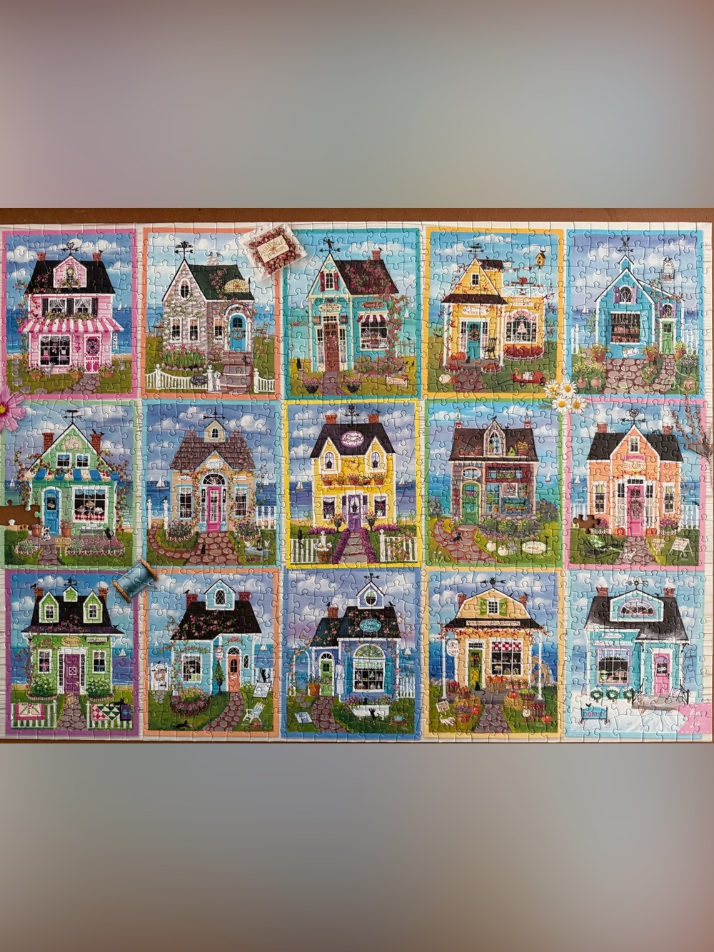 Cobble Hill 1000-Piece Puzzle –Seaside shops - Picture 3 of 3